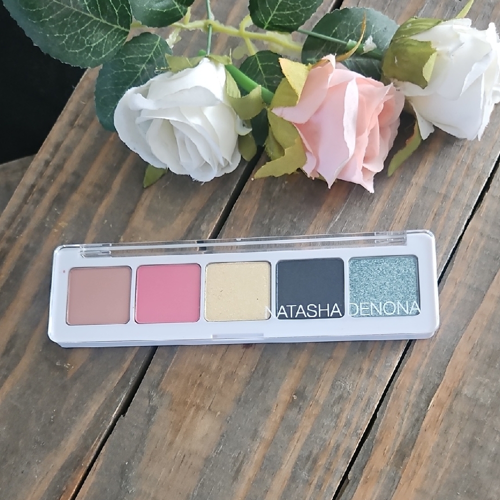 Natasha Denona Vibrant Eyeshadow Palette - Pink, Gold, Green